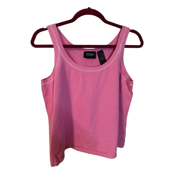 Studio by Liz Claiborne Tops - A Liz Claiborne pink tank top in size large